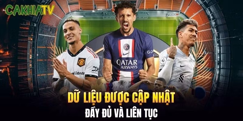 Dữ liệu được cập nhật đầy đủ và liên tục